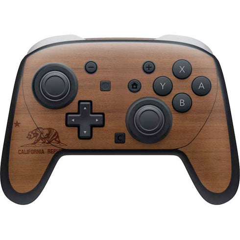 California Wood Flag Nintendo Skins