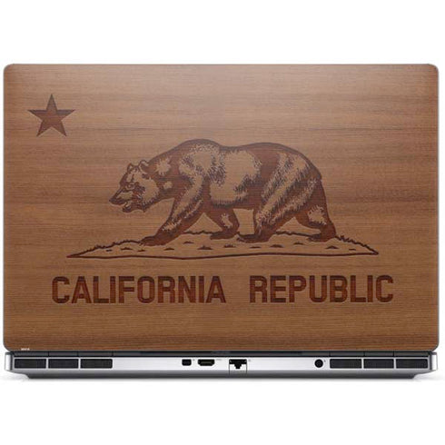 California Wood Flag Dell Precision Skin