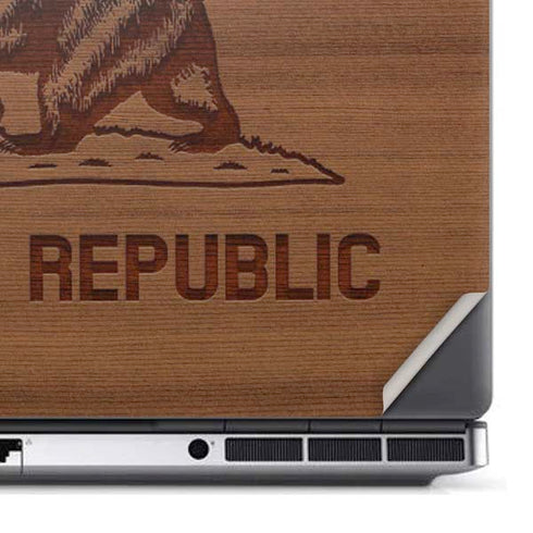 California Wood Flag Dell Precision Skin