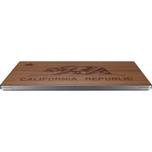 California Wood Flag Laptop Skins