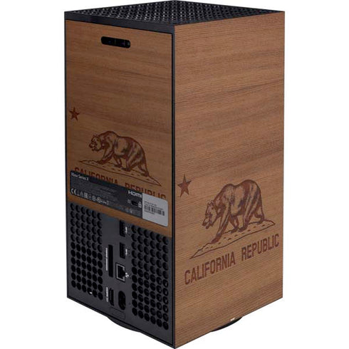 California Wood Flag Xbox Series X Bundle Skin