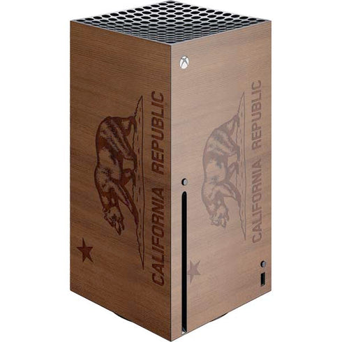 California Wood Flag Xbox Series X Skins