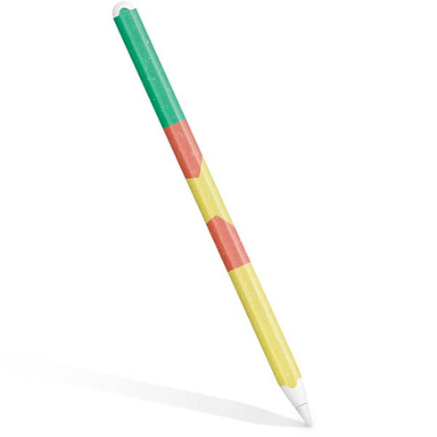 Cameroon Flag Distressed Apple Pencil (2nd Gen 2019) Skin