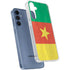 Cameroon Flag Distressed Galaxy A55 5G Clear Case