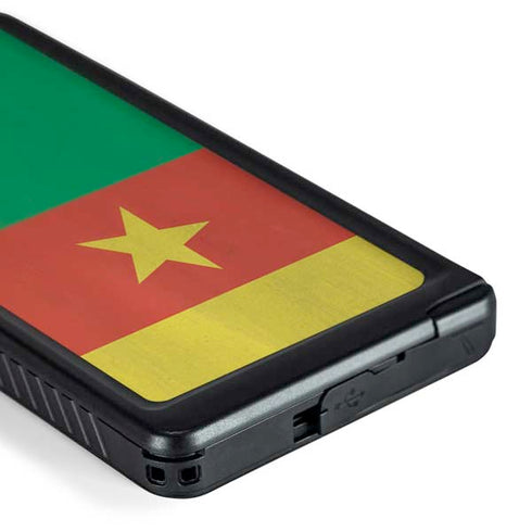 Cameroon Flag Distressed Galaxy S24 Ultra Waterproof Case
