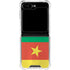 Cameroon Flag Distressed Galaxy Z Flip6 Clear Case