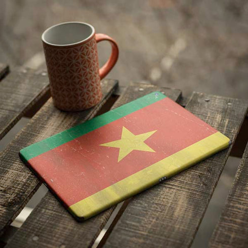Cameroon Flag Distressed iPad Skins