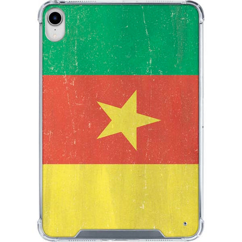 Cameroon Flag Distressed iPad 11th Gen (2025) Clear Case