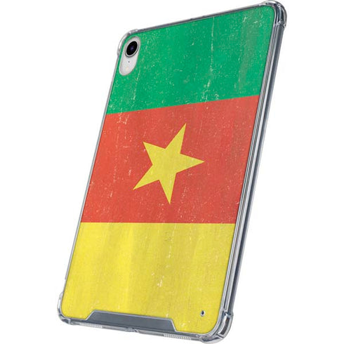 Cameroon Flag Distressed iPad 11th Gen (2025) Clear Case