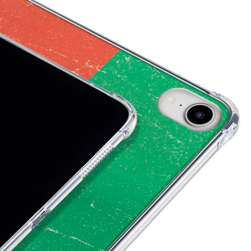 Cameroon Flag Distressed iPad 11th Gen (2025) Clear Case