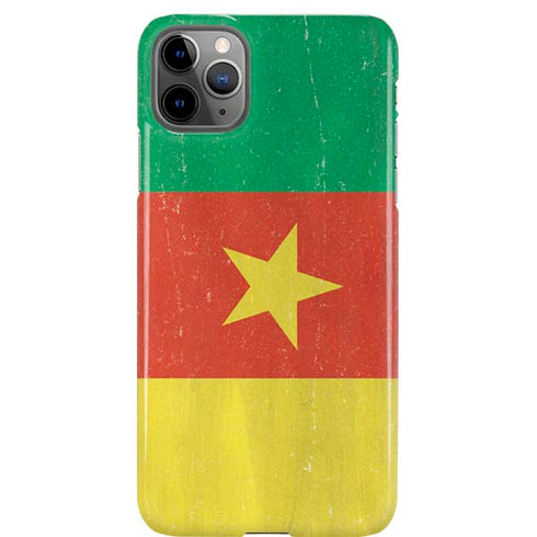 Cameroon Flag Distressed iPhone Cases