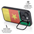 Cameroon Flag Distressed iPhone 15 Plus Kickstand Case