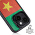 Cameroon Flag Distressed iPhone 15 Plus Kickstand Case
