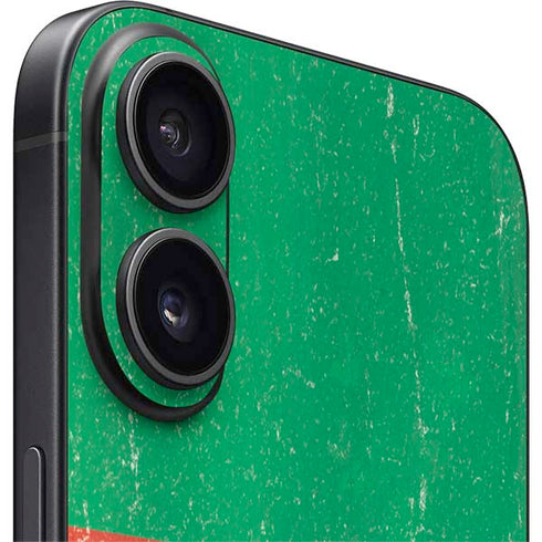 Cameroon Flag Distressed iPhone 16 Plus Skin