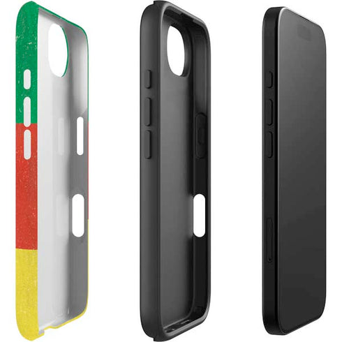 Cameroon Flag Distressed iPhone 16e Impact Case