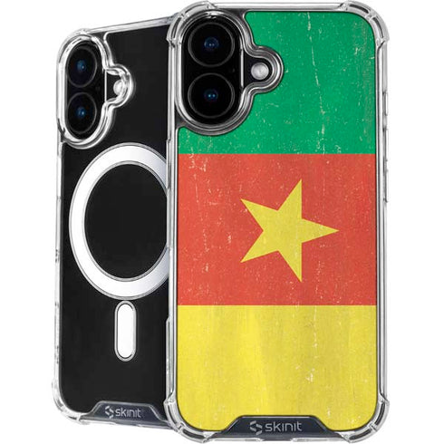 Cameroon Flag Distressed iPhone 17 MagSafe Case