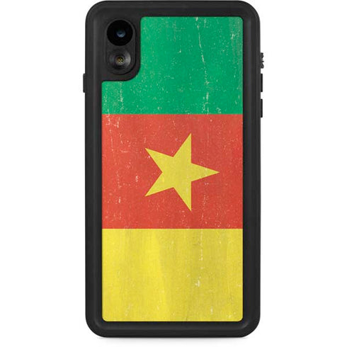 Cameroon Flag Distressed iPhone Cases