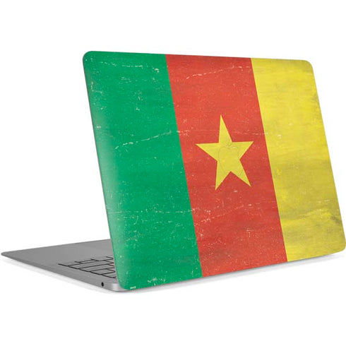 Cameroon Flag Distressed Apple MacBook Air Skin