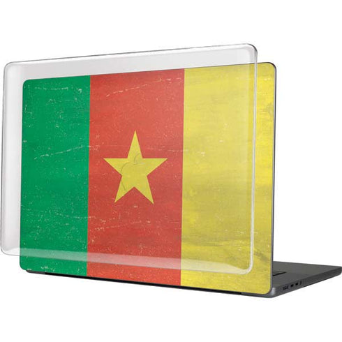 Cameroon Flag Distressed MacBook Cases