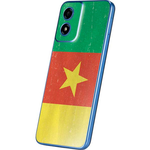 Cameroon Flag Distressed Moto G Play 4G (2024) Skin