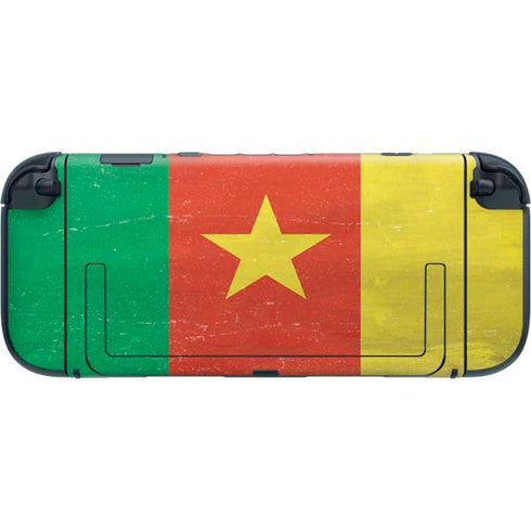 Cameroon Flag Distressed Nintendo Switch 2 (2025) with Joy-Con Skin