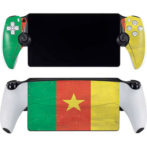 Cameroon Flag Distressed PlayStation Portal Remote Player Skin