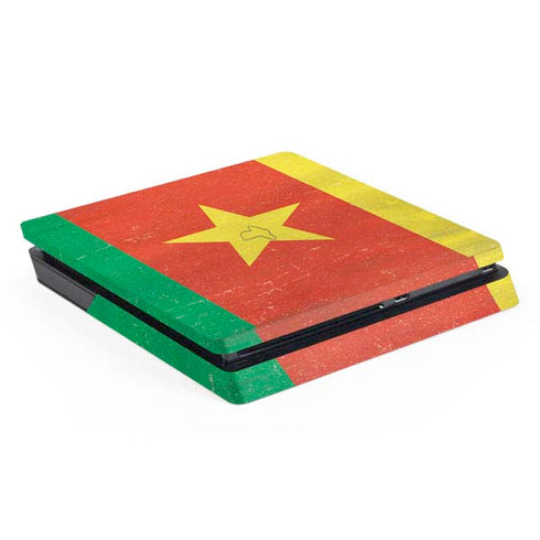 Cameroon Flag Distressed PlayStation PS4 Skins