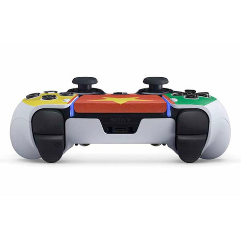 Cameroon Flag Distressed PS5 DualSense Edge Pro Controller Skin