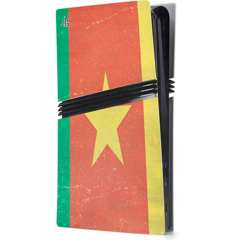 Cameroon Flag Distressed PlayStation PS5 Skins