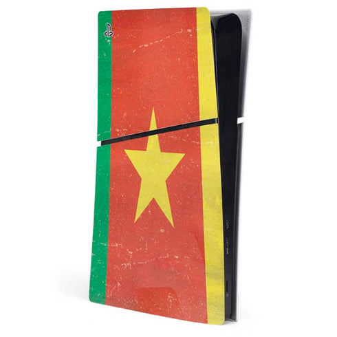 Cameroon Flag Distressed PlayStation PS5 Skins