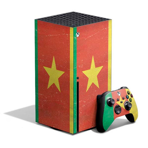 Cameroon Flag Distressed Xbox Series X Skins