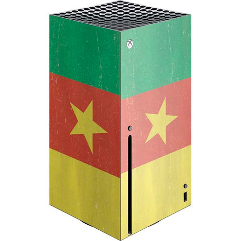 Cameroon Flag Distressed Xbox Series X Skins