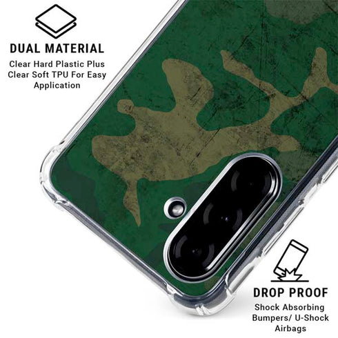 Camouflage Galaxy A36 5G Clear Case