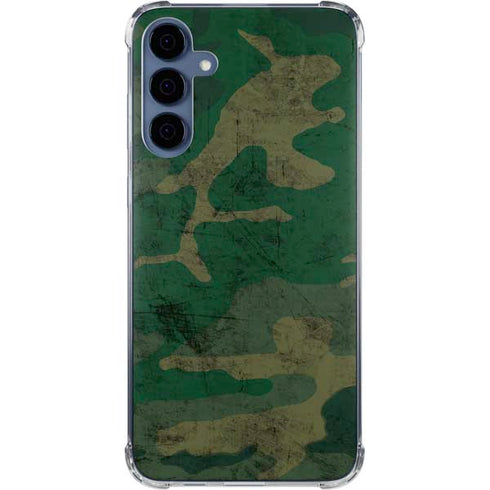 Camouflage Galaxy A55 5G Clear Case