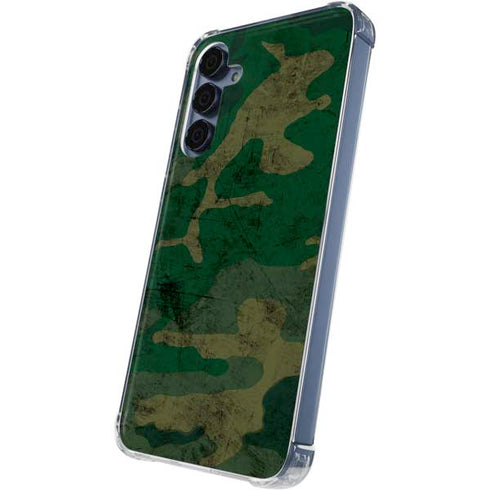 Camouflage Galaxy A55 5G Clear Case