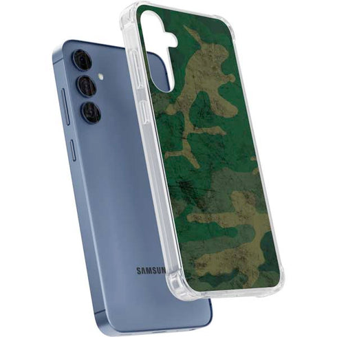 Camouflage Galaxy A55 5G Clear Case