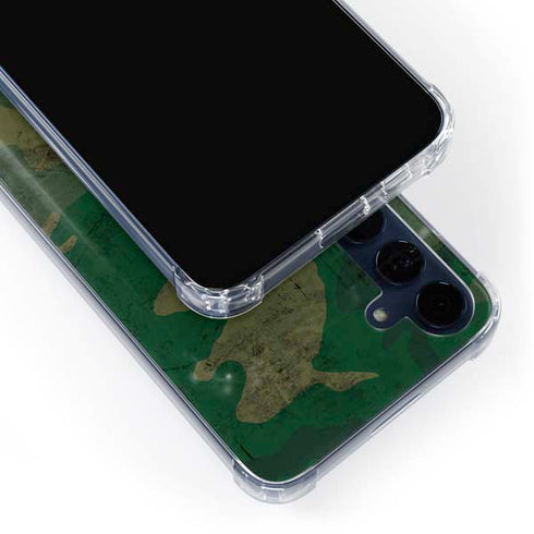 Camouflage Galaxy A55 5G Clear Case