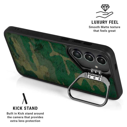 Camouflage Galaxy S25 Kickstand Case