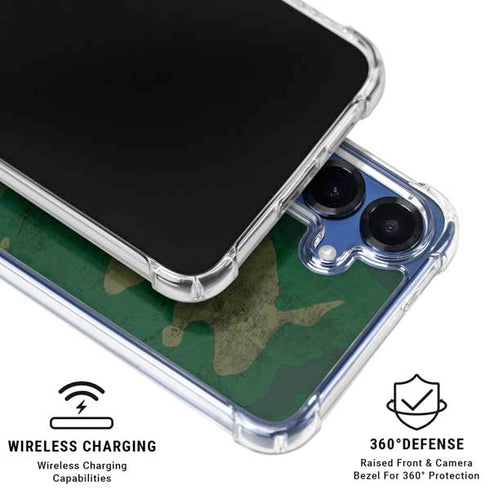 Camouflage Galaxy S25 Clear Case