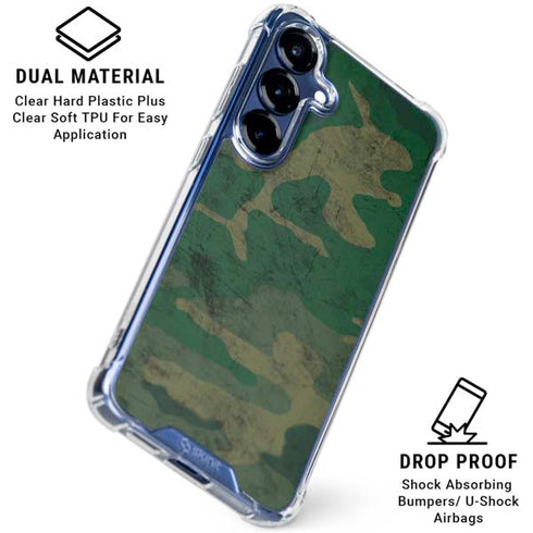 Camouflage Galaxy S25 Clear Case