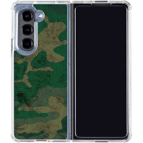 Camouflage Galaxy Z Fold5 5G Clear Case