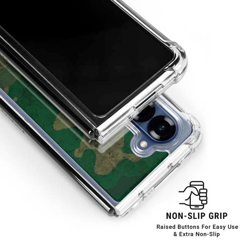 Camouflage Galaxy Z Fold6 Clear Case
