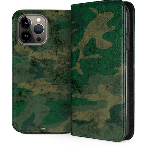 Camouflage iPhone 14 Pro Max Folio Case