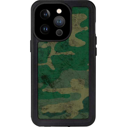 Camouflage iPhone 15 Pro Waterproof Case