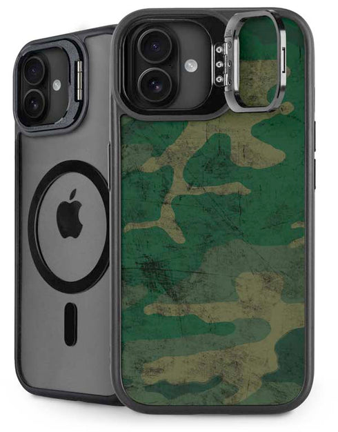 Camouflage iPhone 16 Plus Kickstand Case