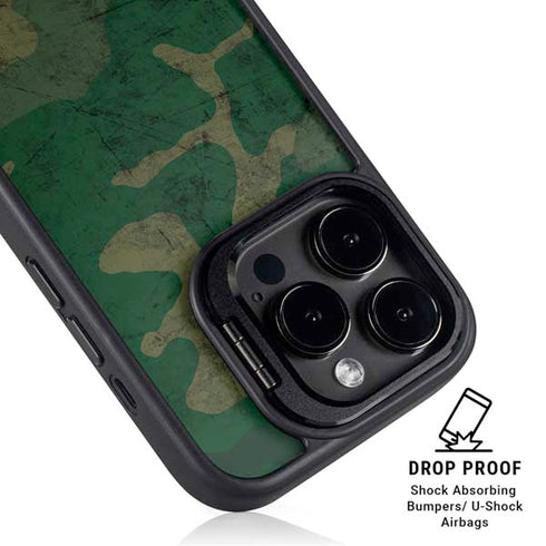 Camouflage iPhone 16 Pro Kickstand Case