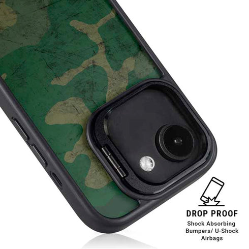 Camouflage iPhone 16e Kickstand Case