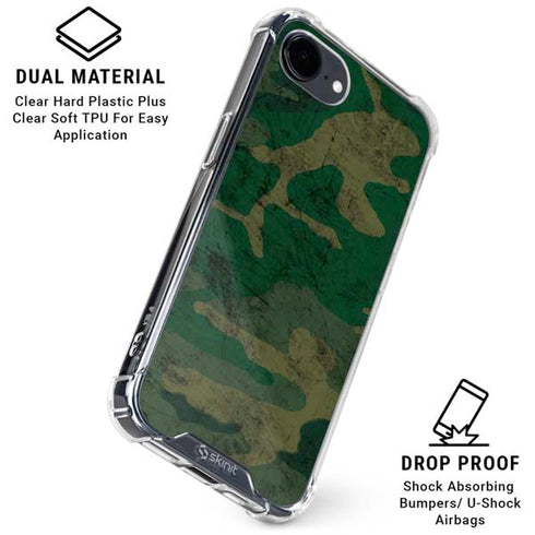 Camouflage iPhone 16e Clear Case