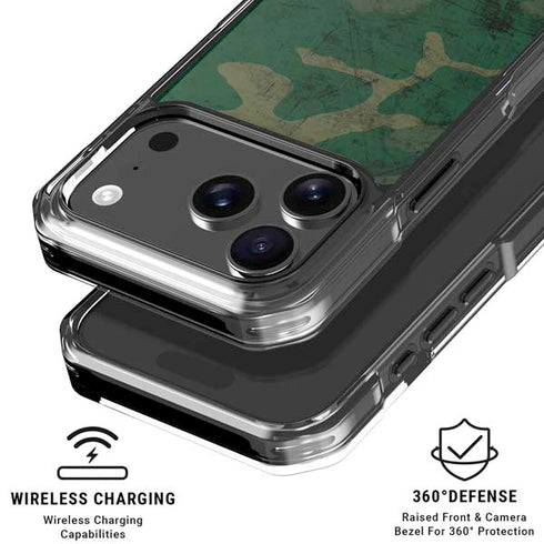 Camouflage iPhone 18 Pro Clear Case