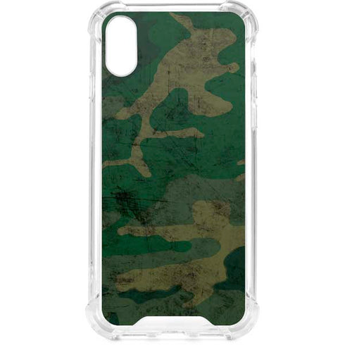 Camouflage iPhone XS Clear Case